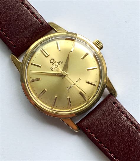 omega seamaster automatic gold vintage.